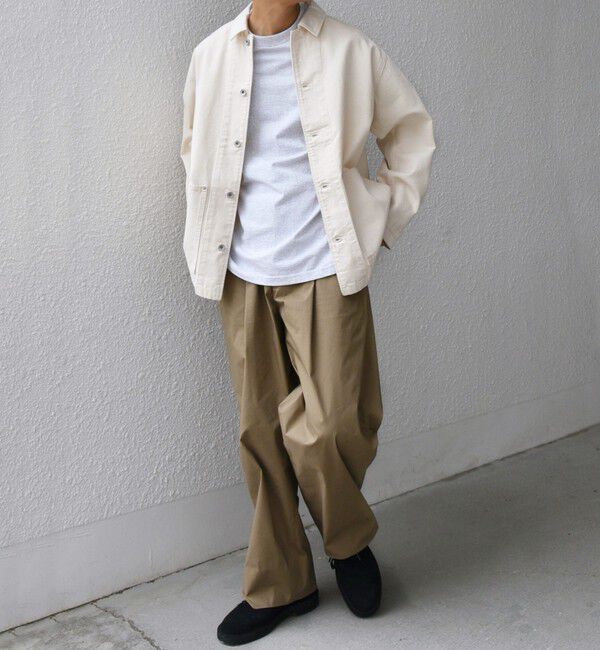 SHIPS any「SHIPS any: Cone Denim キャンバス デニム カバーオール (セットアップ対応)◇」|デニムジャケット|