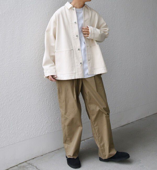 SHIPS any「SHIPS any: Cone Denim キャンバス デニム カバーオール (セットアップ対応)◇」|デニムジャケット|