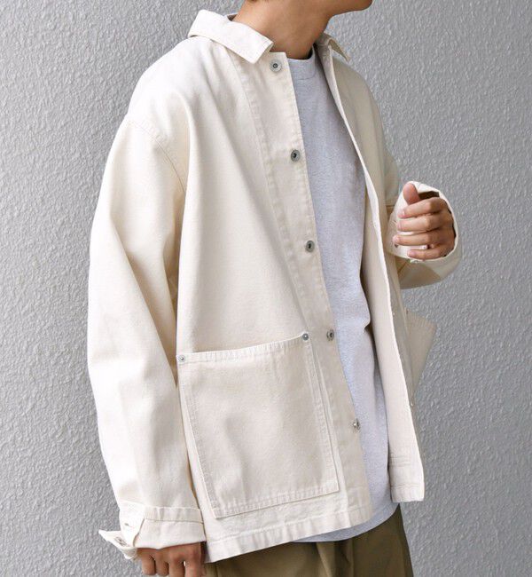 SHIPS any「SHIPS any: Cone Denim キャンバス デニム カバーオール (セットアップ対応)◇」|デニムジャケット|