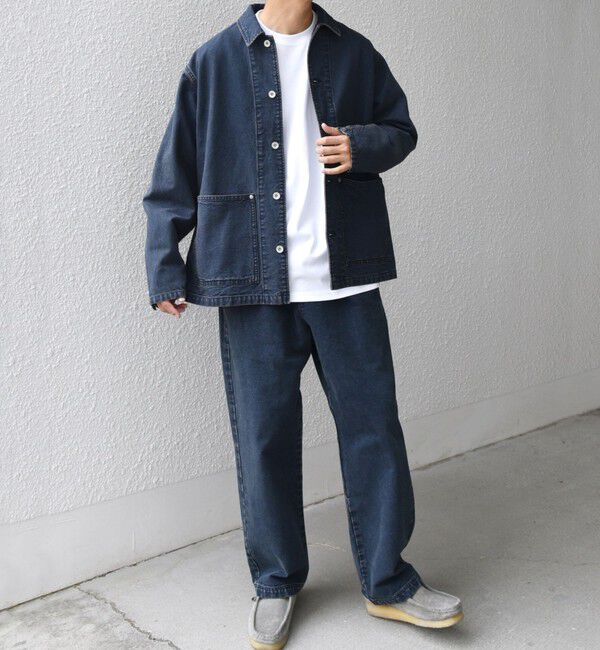 SHIPS any「SHIPS any: Cone Denim キャンバス デニム カバーオール (セットアップ対応)◇」|デニムジャケット|