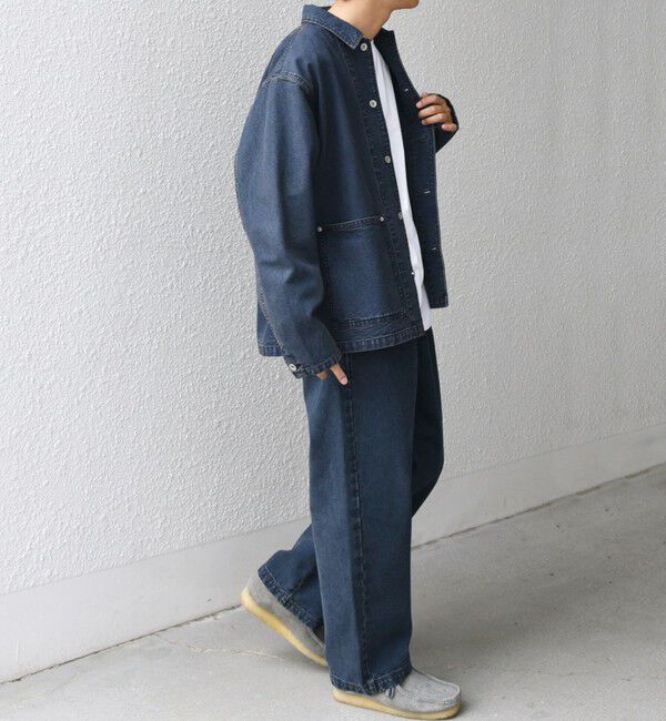 SHIPS any「SHIPS any: Cone Denim キャンバス デニム カバーオール (セットアップ対応)◇」|デニムジャケット|