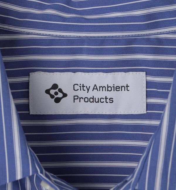 SHIPS「City Ambient Products: レギュラーカラー ブロード ストライプ シャツ」|シャツ・ブラウス|