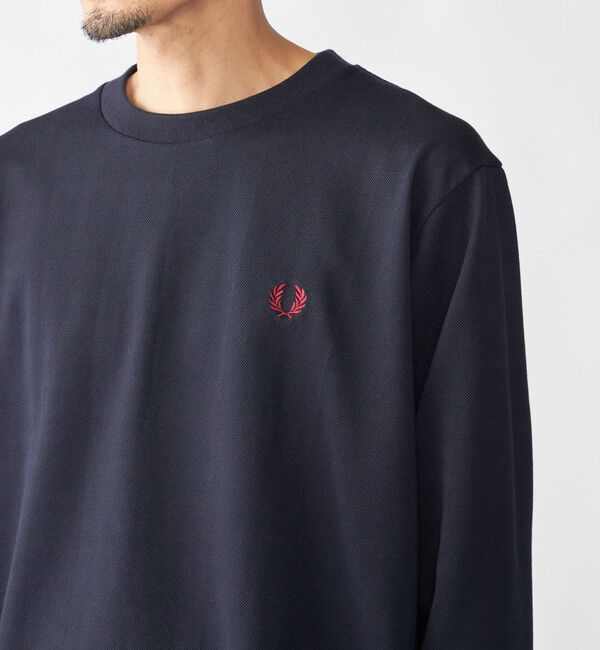 SHIPS「【SHIPS別注】FRED PERRY: ピケ ロングスリーブ T シャツ」|Tシャツ・カットソー|