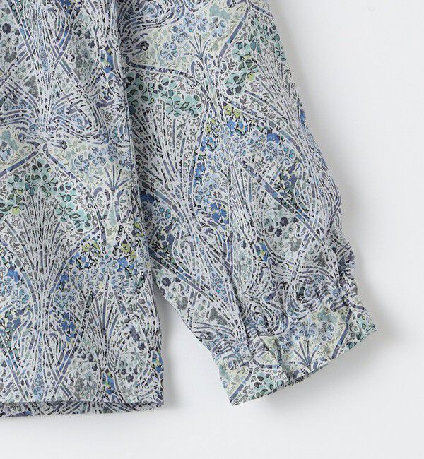 SHIPS KIDS「SHIPS KIDS:100～130cm / リバティ フリルカラー ブラウス」|シャツ・ブラウス|