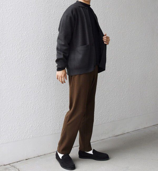 SHIPS any「SHIPS any:〈手洗い可能〉ハイゲージ ミラノリブ ブラッシュド ニット ポロ カーディガン◇」|カーディガン|