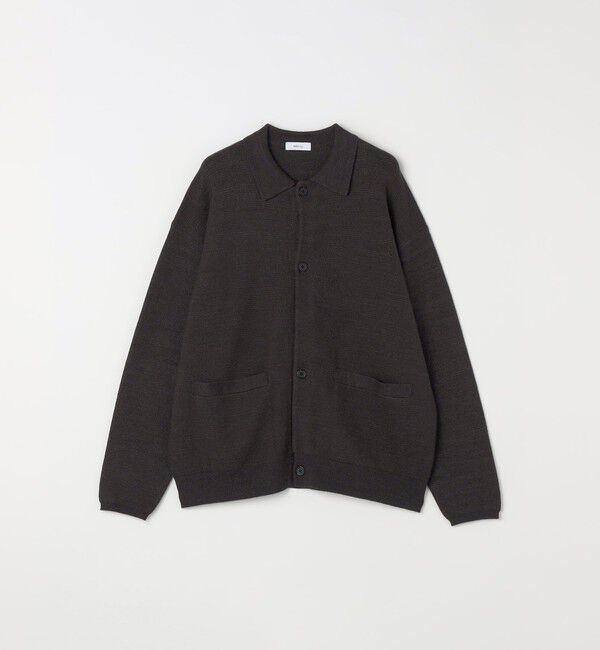 SHIPS any「SHIPS any:〈手洗い可能〉ハイゲージ ミラノリブ ブラッシュド ニット ポロ カーディガン◇」|カーディガン|