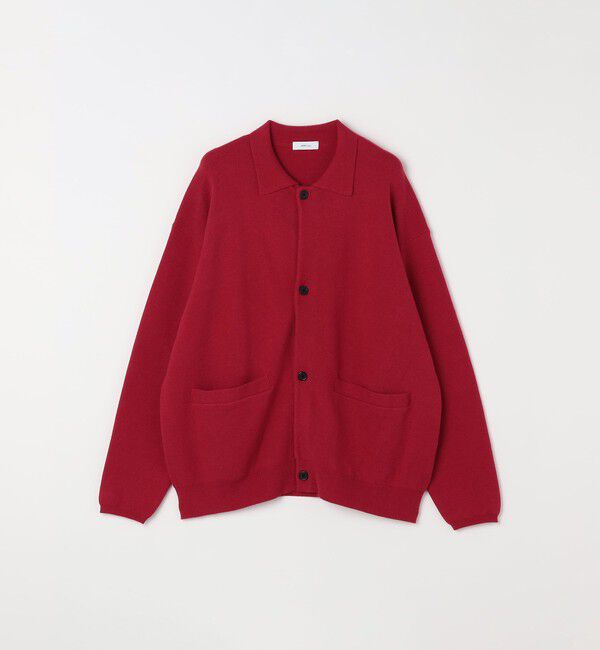 SHIPS any「SHIPS any:〈手洗い可能〉ハイゲージ ミラノリブ ブラッシュド ニット ポロ カーディガン◇」|カーディガン|