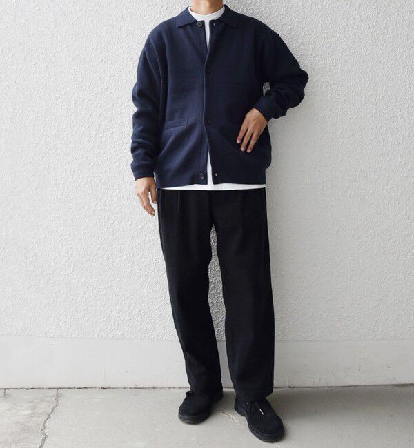 SHIPS any「SHIPS any:〈手洗い可能〉ハイゲージ ミラノリブ ブラッシュド ニット ポロ カーディガン◇」|カーディガン|