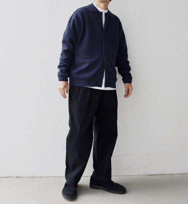 SHIPS any「SHIPS any:〈手洗い可能〉ハイゲージ ミラノリブ ブラッシュド ニット ポロ カーディガン◇」|カーディガン|