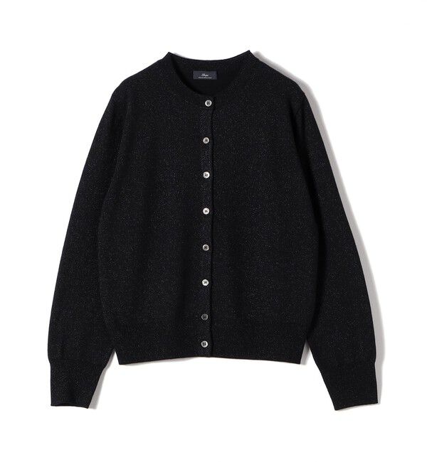 SHIPS for women「SHIPS Primary Navy Label:〈手洗い可能〉VICTORIA ラメ カーディガン」|カーディガン|ブラック