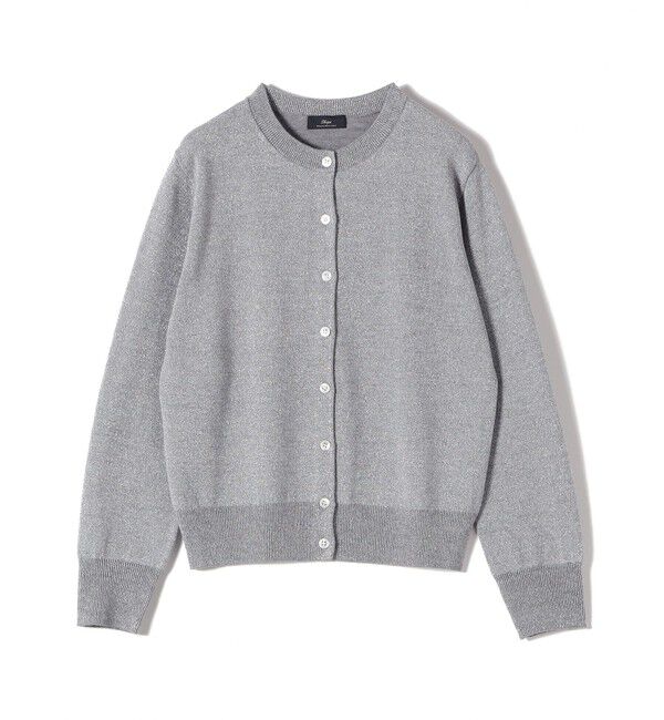 SHIPS for women「SHIPS Primary Navy Label:〈手洗い可能〉VICTORIA ラメ カーディガン」|カーディガン|シルバー