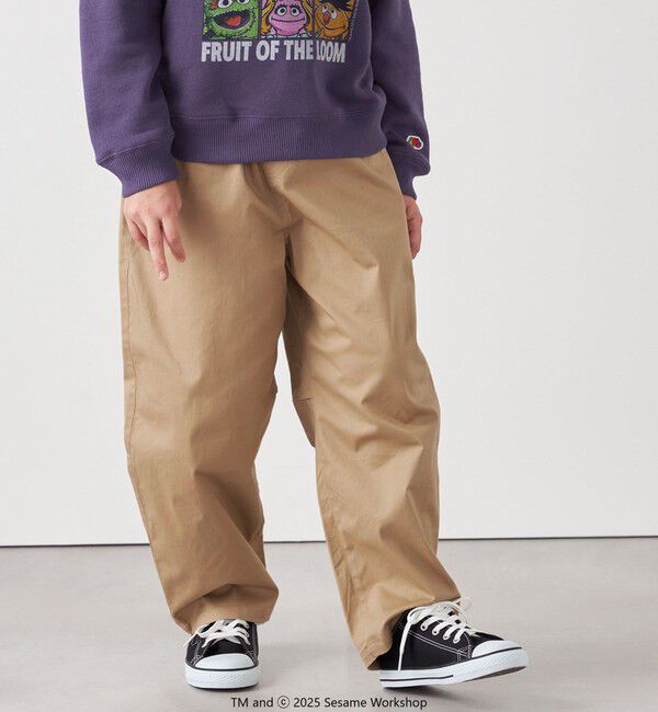 SHIPS any「SHIPS any:〈洗濯機可能〉ツイル ストレッチ ワイド カーブ パンツ <KIDS>」|チノ|