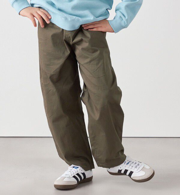 SHIPS any「SHIPS any:〈洗濯機可能〉ツイル ストレッチ ワイド カーブ パンツ <KIDS>」|チノ|