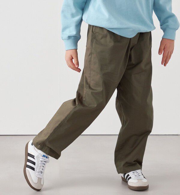 SHIPS any「SHIPS any:〈洗濯機可能〉ツイル ストレッチ ワイド カーブ パンツ <KIDS>」|チノ|