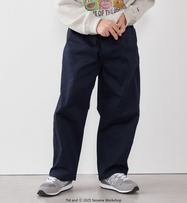 SHIPS any「SHIPS any:〈洗濯機可能〉ツイル ストレッチ ワイド カーブ パンツ <KIDS>」|チノ|