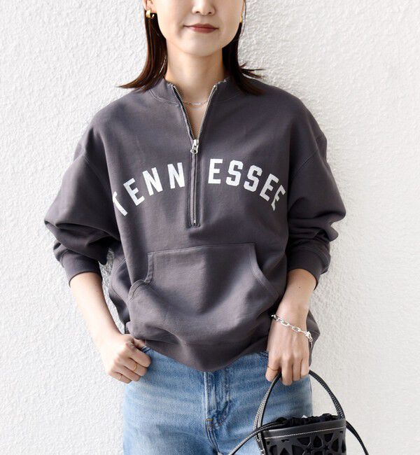 SHIPS for women「【SHIPS別注】TENNESSEE:〈洗濯機可能〉ハーフ ジップ スウェット」|スウェット・ジャージ|