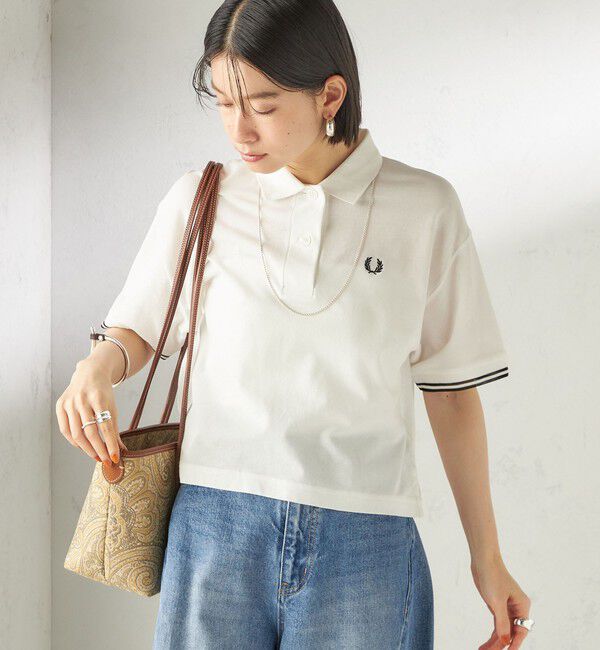 SHIPS for women「《予約》FRED PERRY:G2174SHEER TIPPED POLO」|ポロシャツ|