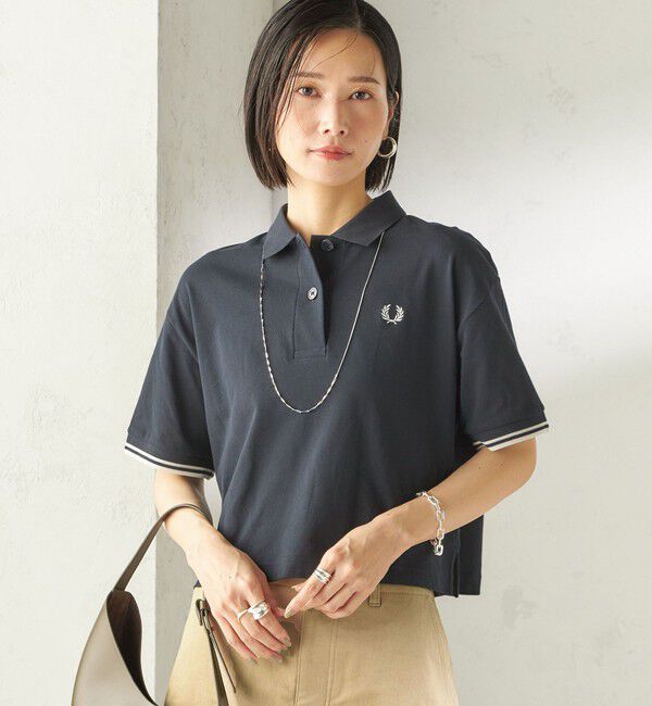 SHIPS for women「《予約》FRED PERRY:G2174SHEER TIPPED POLO」|ポロシャツ|