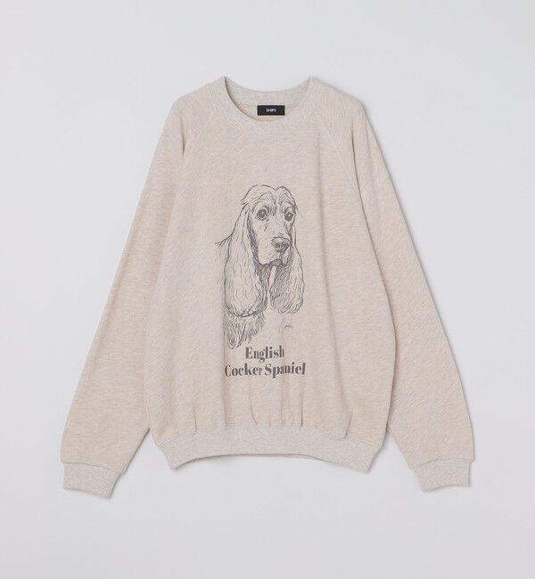 SHIPS「SHIPS: ドッグ プリント スウェット ロングスリーブ」|スウェット・ジャージ|