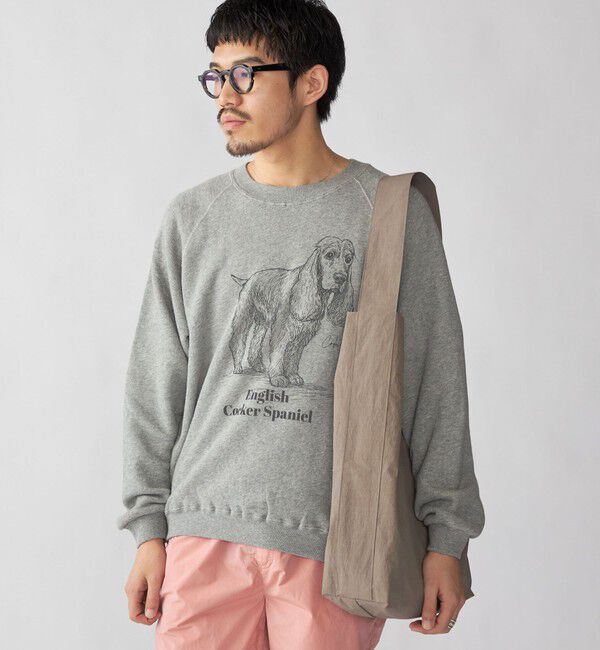 SHIPS「SHIPS: ドッグ プリント スウェット ロングスリーブ」|スウェット・ジャージ|