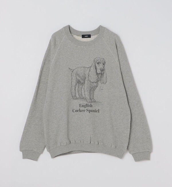 SHIPS「SHIPS: ドッグ プリント スウェット ロングスリーブ」|スウェット・ジャージ|