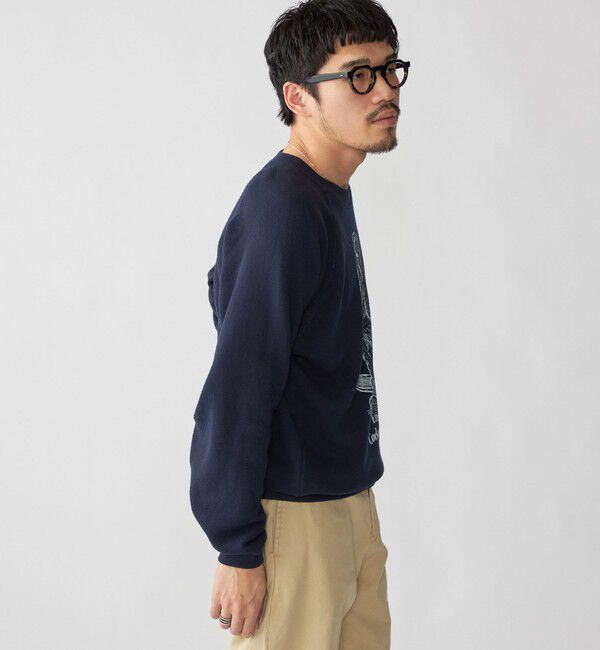 SHIPS「SHIPS: ドッグ プリント スウェット ロングスリーブ」|スウェット・ジャージ|