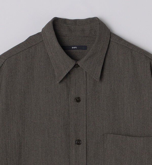 SHIPS「SHIPS: ハイブリッド ツイル シャツ アウター」|シャツ・ブラウス|