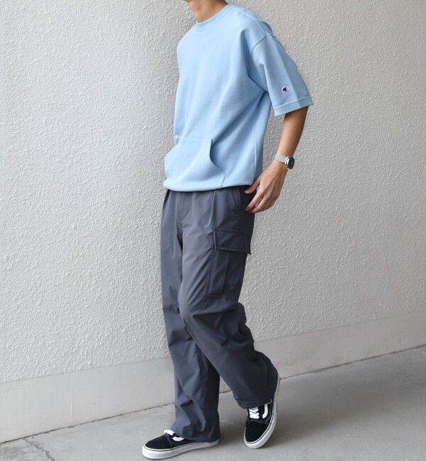 SHIPS any「【SHIPS any別注】Champion: ロゴ 刺繍 スピンドル スウェット Tシャツ 26SS◆」|Tシャツ・カットソー|