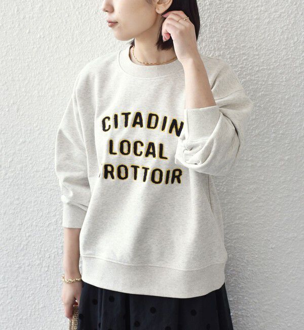 SHIPS Colors 「《予約》SHIPS Colors:〈洗濯機可能〉サガラ 刺繍 スウェット◆」|スウェット・ジャージ|ナチュラル