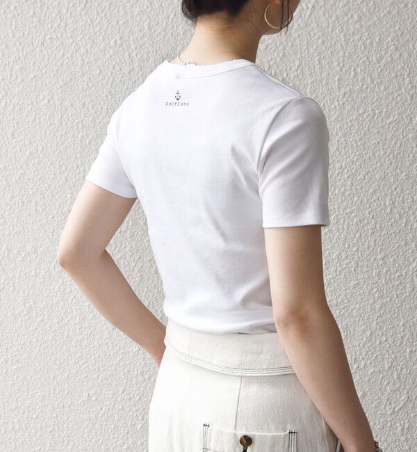 SHIPS any「《予約》【SHIPS any別注】PETIT BATEAU: ロゴ プリント コンパクト TEE 26SS」|Tシャツ・カットソー|
