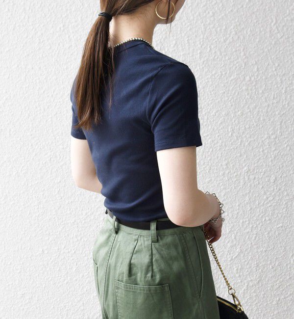 SHIPS any「《予約》【SHIPS any別注】PETIT BATEAU: ロゴ プリント コンパクト TEE 26SS」|Tシャツ・カットソー|