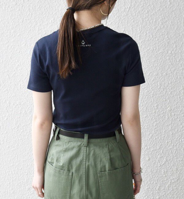 SHIPS any「《予約》【SHIPS any別注】PETIT BATEAU: ロゴ プリント コンパクト TEE 26SS」|Tシャツ・カットソー|