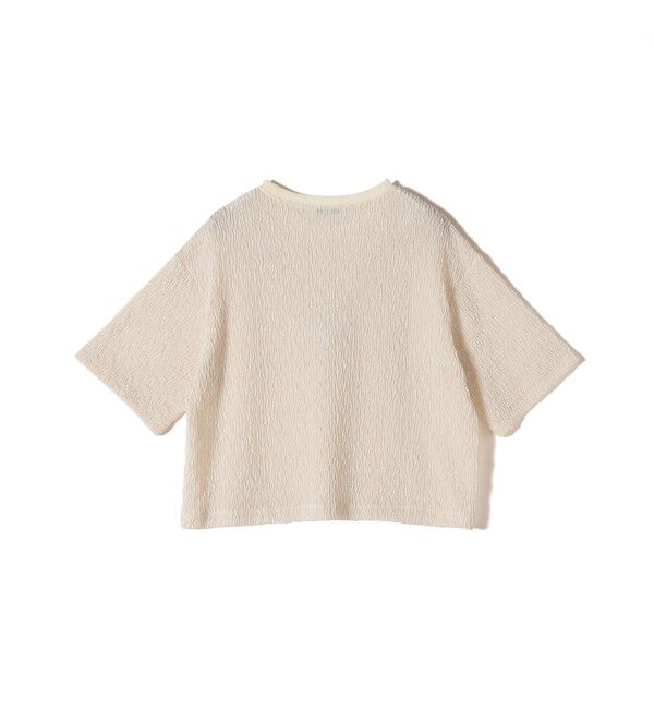 SHIPS for women「《予約》〈手洗い可能〉ランダム ブルーゼ 5分袖 プルオーバー」|Tシャツ・カットソー|