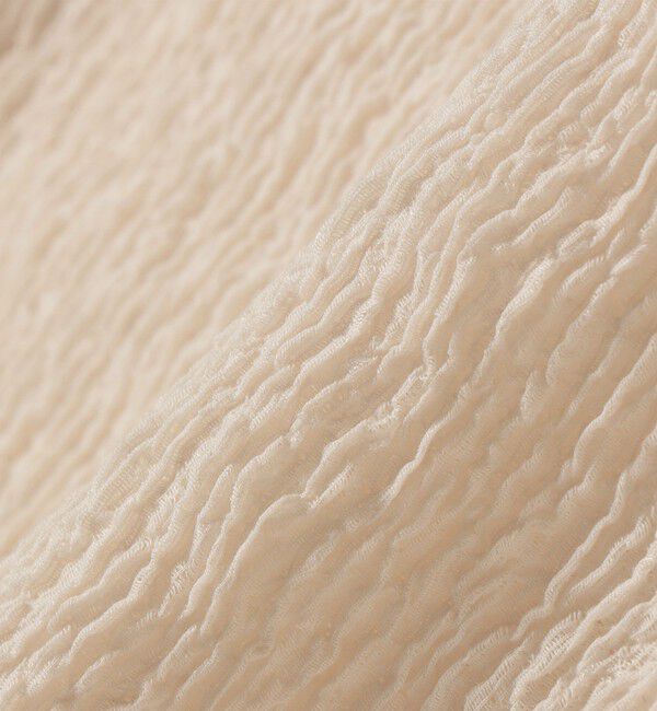 SHIPS for women「《予約》〈手洗い可能〉ランダム ブルーゼ 5分袖 プルオーバー」|Tシャツ・カットソー|