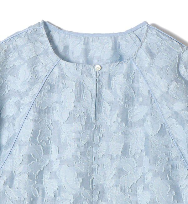 SHIPS for women「《予約》〈手洗い可能〉ジャカード ペプラム ブラウス」|シャツ・ブラウス|