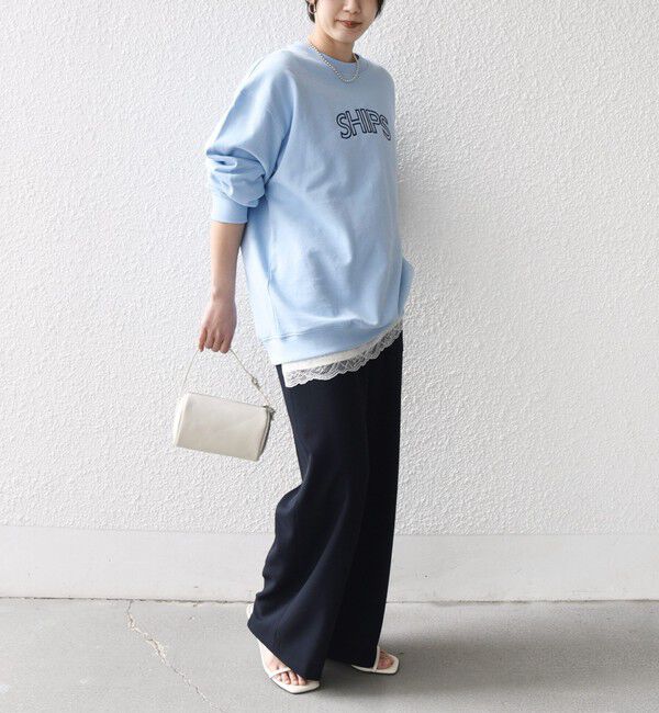 SHIPS for women「【WEB限定】SHIPS ラウンド ロゴ 刺繍 スウェット」|スウェット・ジャージ|