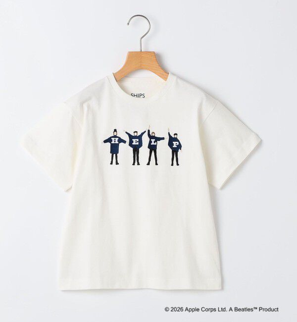 SHIPS KIDS「SHIPS KIDS:140～160cm /【THE BEATLES（ザ・ビートルズ）】半袖 Tシャツ」|Tシャツ・カットソー|オフホワイト