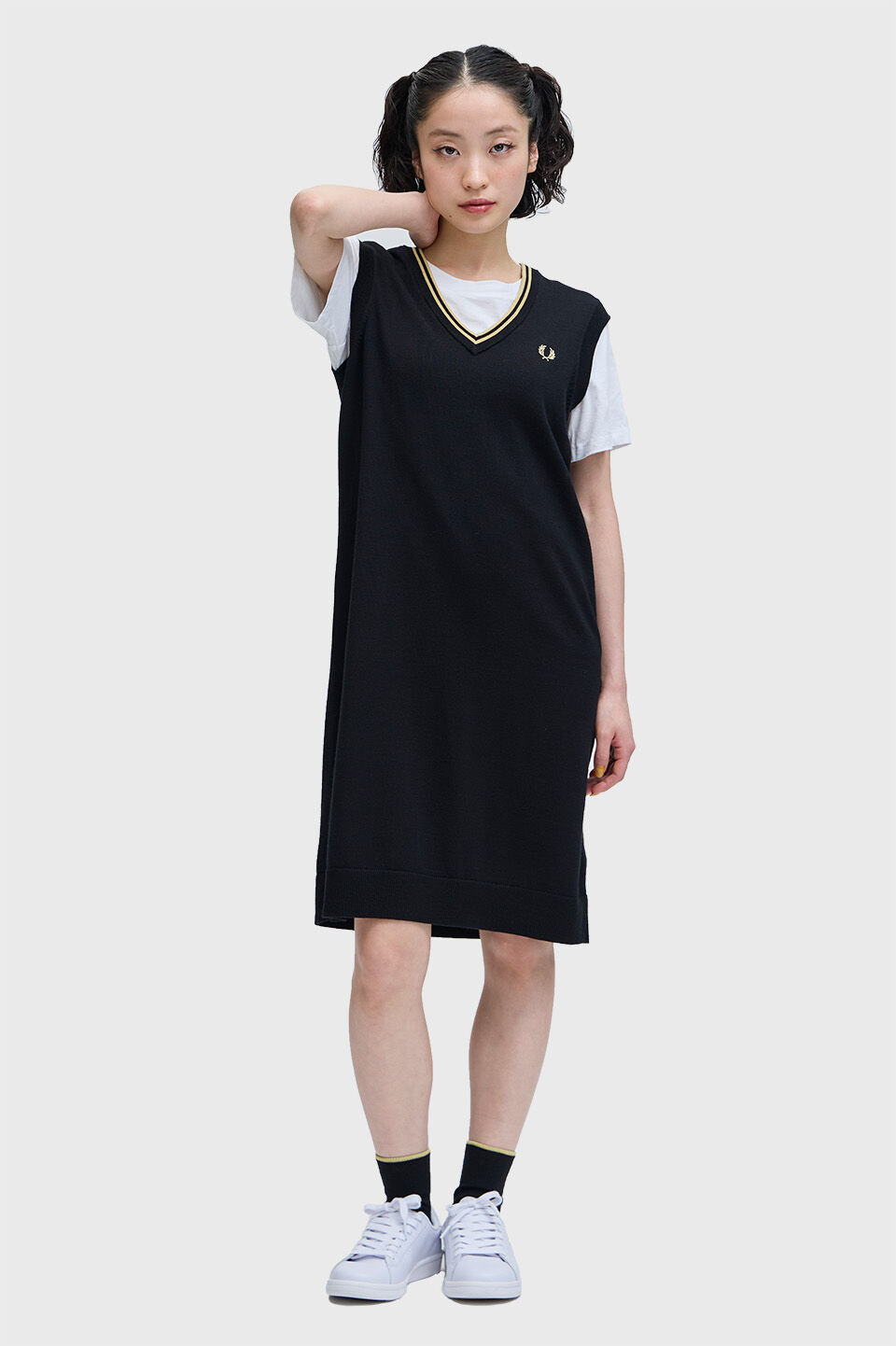 FRED PERRY 「Tipped Knitted Tank Dress」|ワンピース|