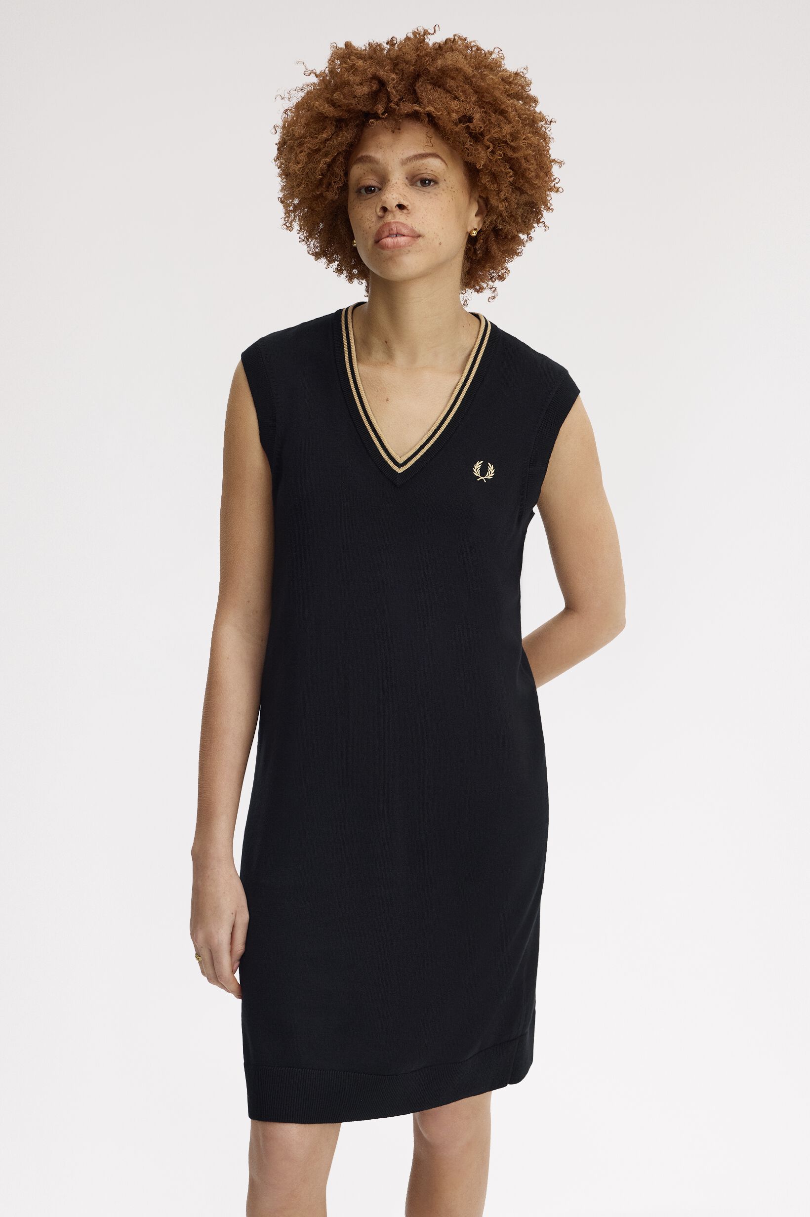 FRED PERRY 「Tipped Knitted Tank Dress」|ワンピース|