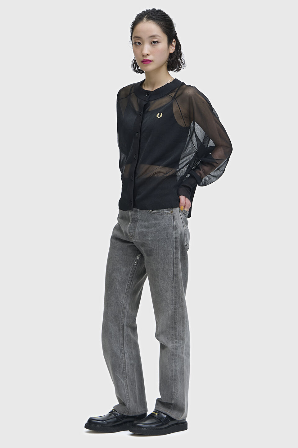 FRED PERRY 「Sheer Cardigan」|カーディガン|