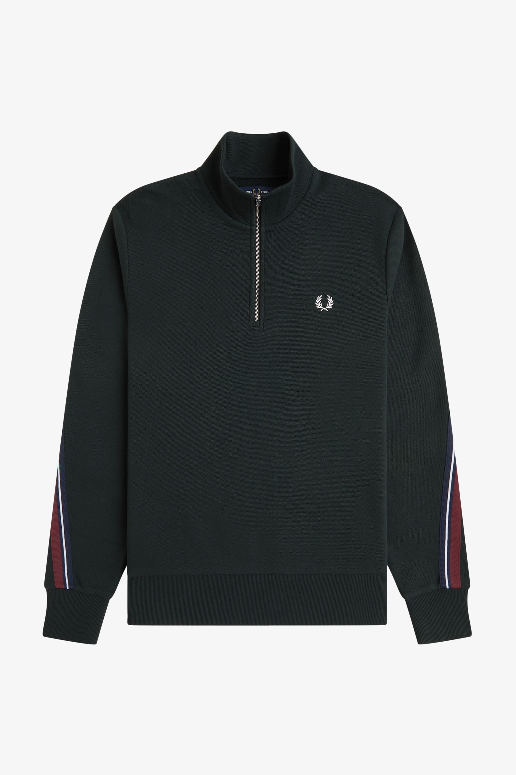 FRED PERRY 「Twisted Stripe Tape Half Zip Sweatshirt」|スウェット・ジャージ|