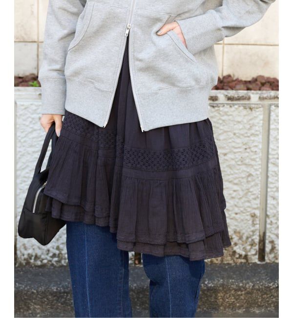 OUTDOOR PRODUCTS Usual Things「≪予約 追加≫コットンレーストリムキャミソール」|キャミソール|