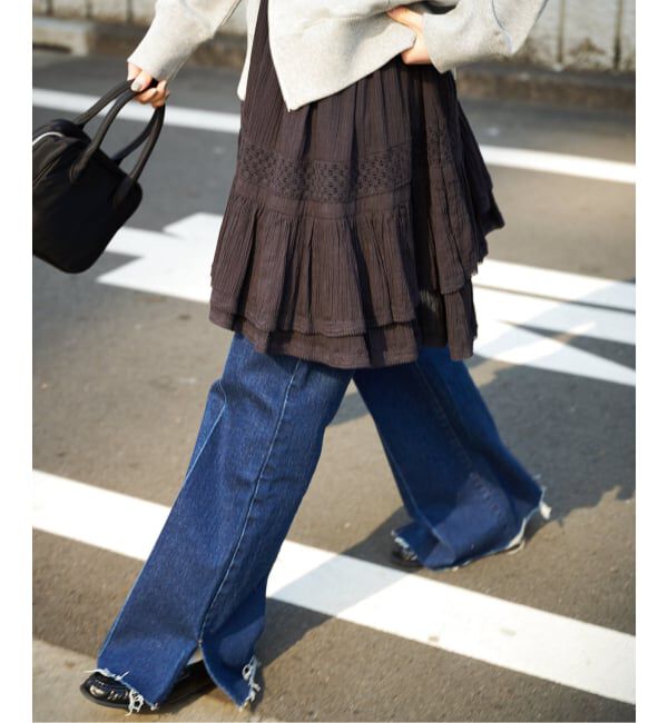 OUTDOOR PRODUCTS Usual Things「≪予約 追加≫コットンレーストリムキャミソール」|キャミソール|