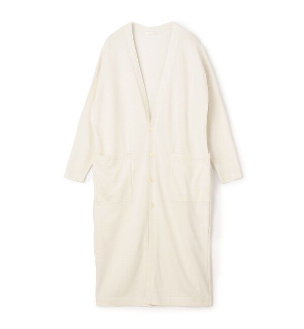 GALERIE VIE「プレーンコットン Vネックロングカーディガン」|カーディガン|13 ホワイト