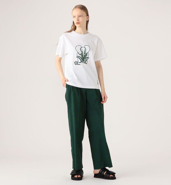 CABaN「ドライスビンコットン ELEPHANTエンブロイダリー Tシャツ」|Tシャツ・カットソー|