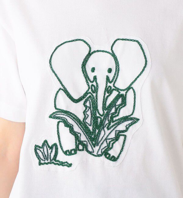 CABaN「ドライスビンコットン ELEPHANTエンブロイダリー Tシャツ」|Tシャツ・カットソー|