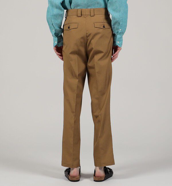 TOMORROWLAND MENS「コットンポプリン 1プリーツスラックス」|スラックス|