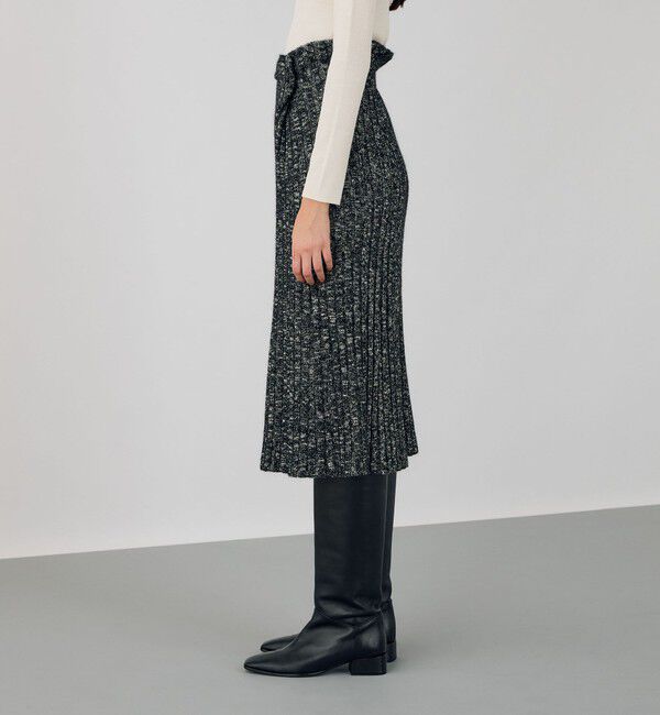 DES PRES「アルパカミックススラブ フレアミディスカート」|フレア|
