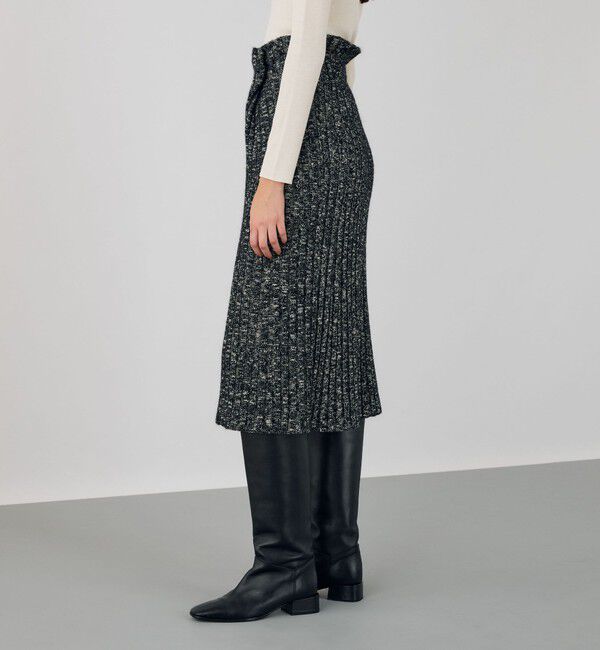 DES PRES「アルパカミックススラブ フレアミディスカート」|フレア|