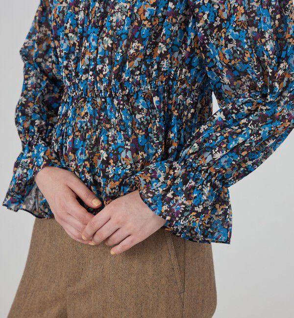 SOULEIADO「コットンプリント シャーリングブラウス」|シャツ・ブラウス|